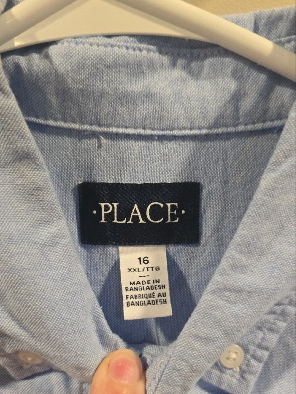 Izod and Children's Place Boy's Light Blue Button-Down Oxford Shirts